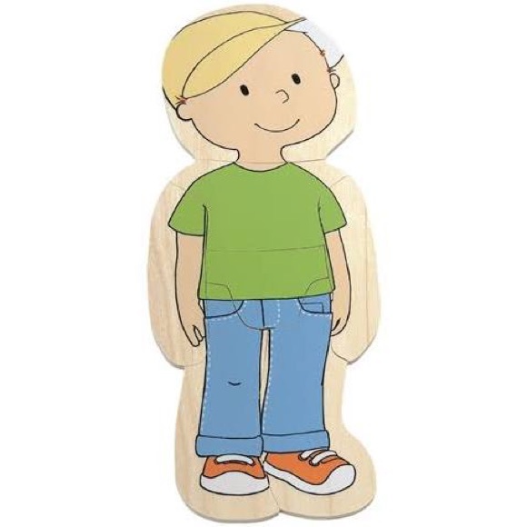 New Hape by Beleduc 5-Layer wooden Body Puzzle - Picture 2 of 11